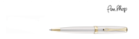 Diplomat Excellence A² Pearl White / Gold Plated Balpennen